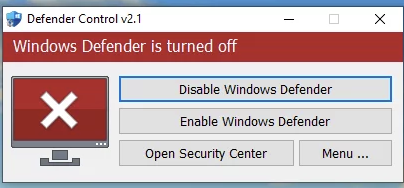 Defender Disabled