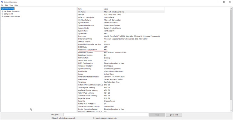 BIOS Secure Boot Settings
